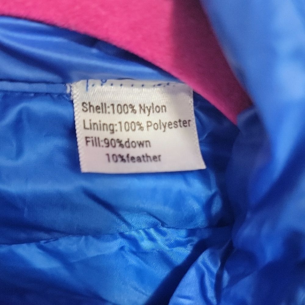 Be Inspired Blue Down Packable Puffer Vest Size L - Picture 11 of 14